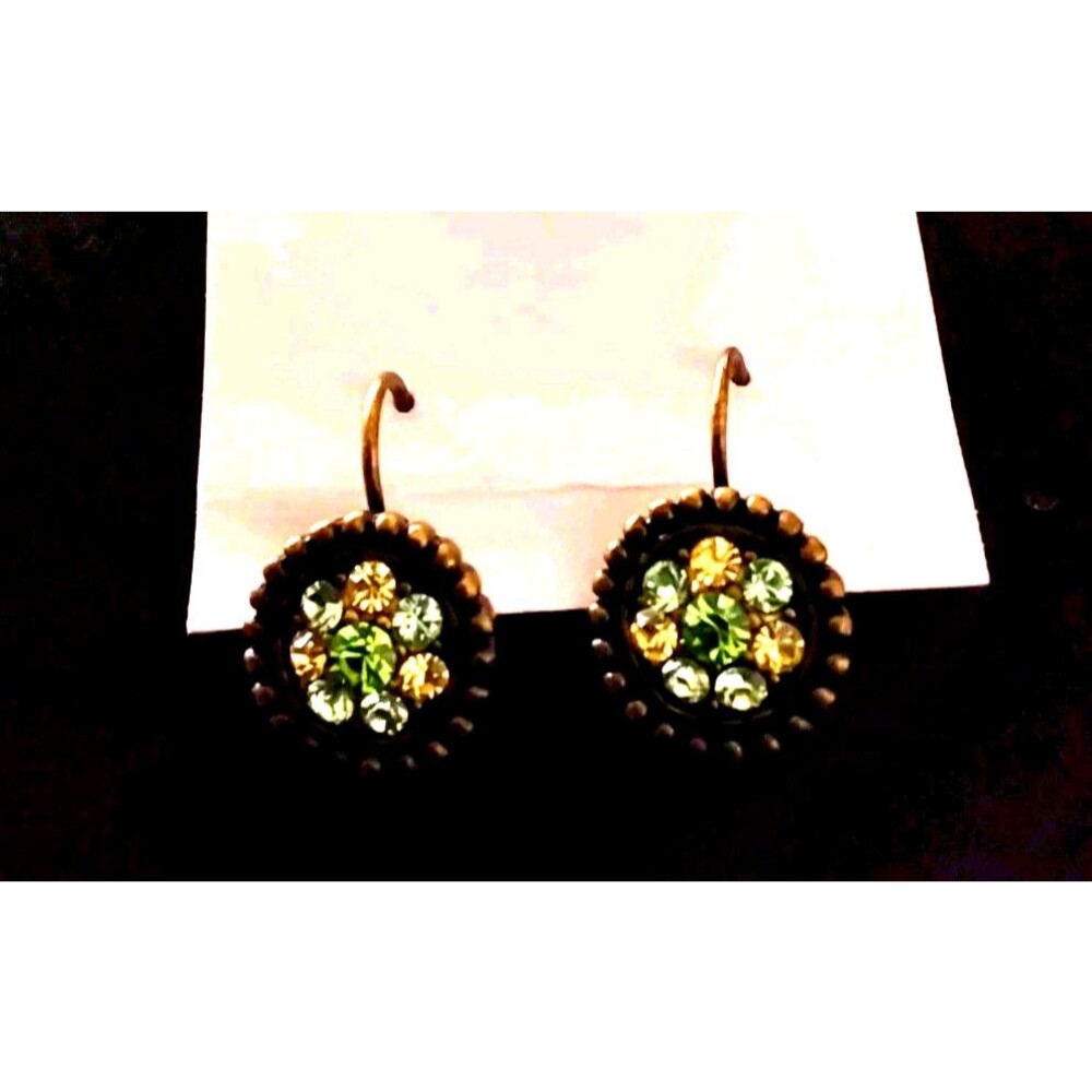 Vintage Leah Sophia Sea Foam Earrings